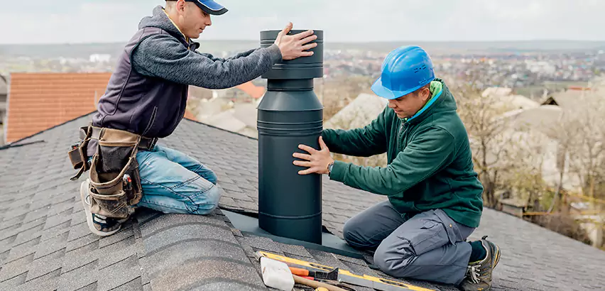 Chimney Flashing Replacement for Storm Damage in Elgin