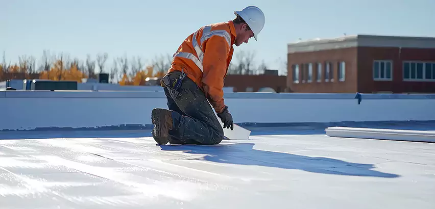 Flat Roof Drain Installation in Elgin