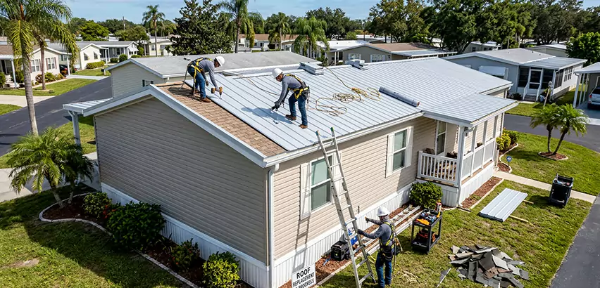 Mobile Home Metal Roof Replacement in Elgin