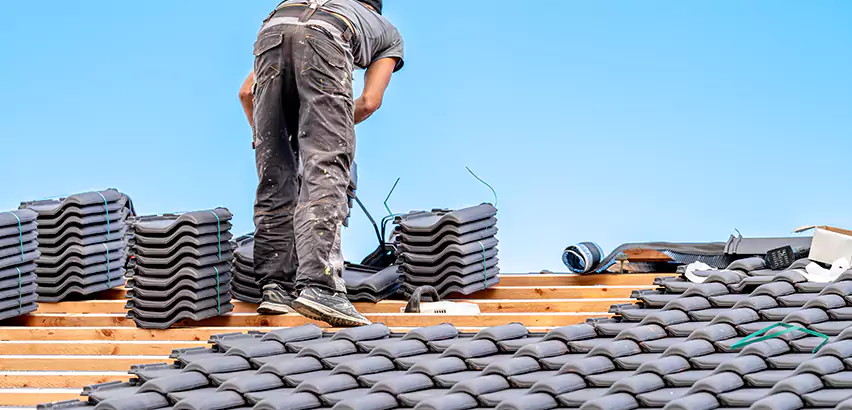 Replacing Tile Roof Underlayment in Elgin
